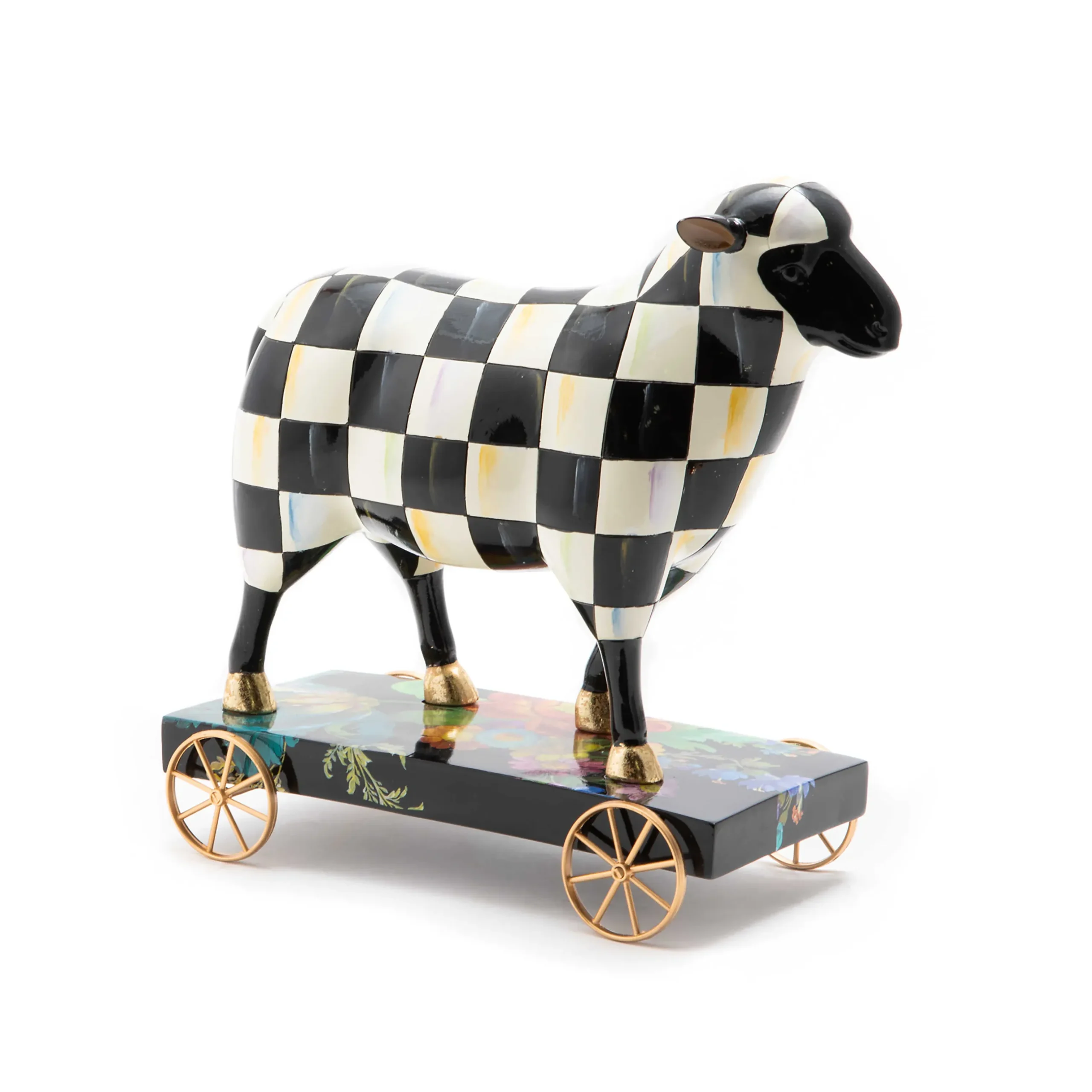 Discount MacKenzie-Childs Courtly Check Sheep On Parade Decor