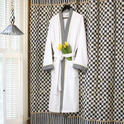 Clearance MacKenzie-Childs Courtly Check Shower Curtain