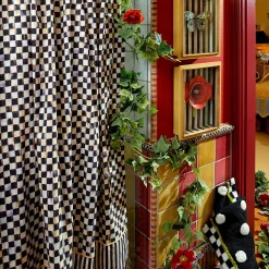 Clearance MacKenzie-Childs Courtly Check Shower Curtain