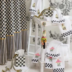 Clearance MacKenzie-Childs Courtly Check Shower Curtain