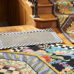 New MacKenzie-Childs Courtly Check Sisal Rug - 2' X 3'