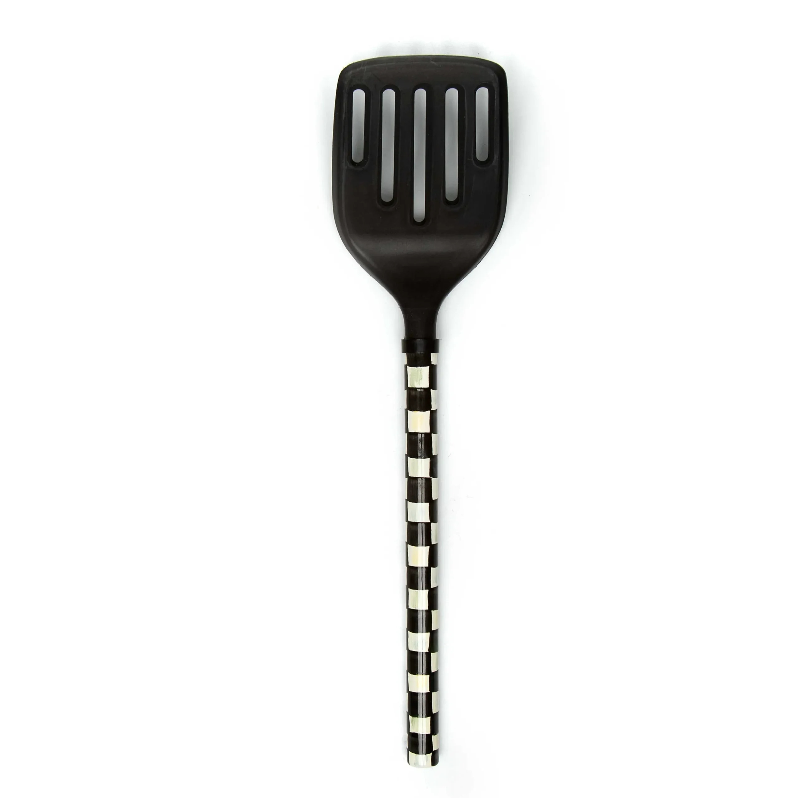 Discount MacKenzie-Childs Courtly Check Slotted Turner - Black