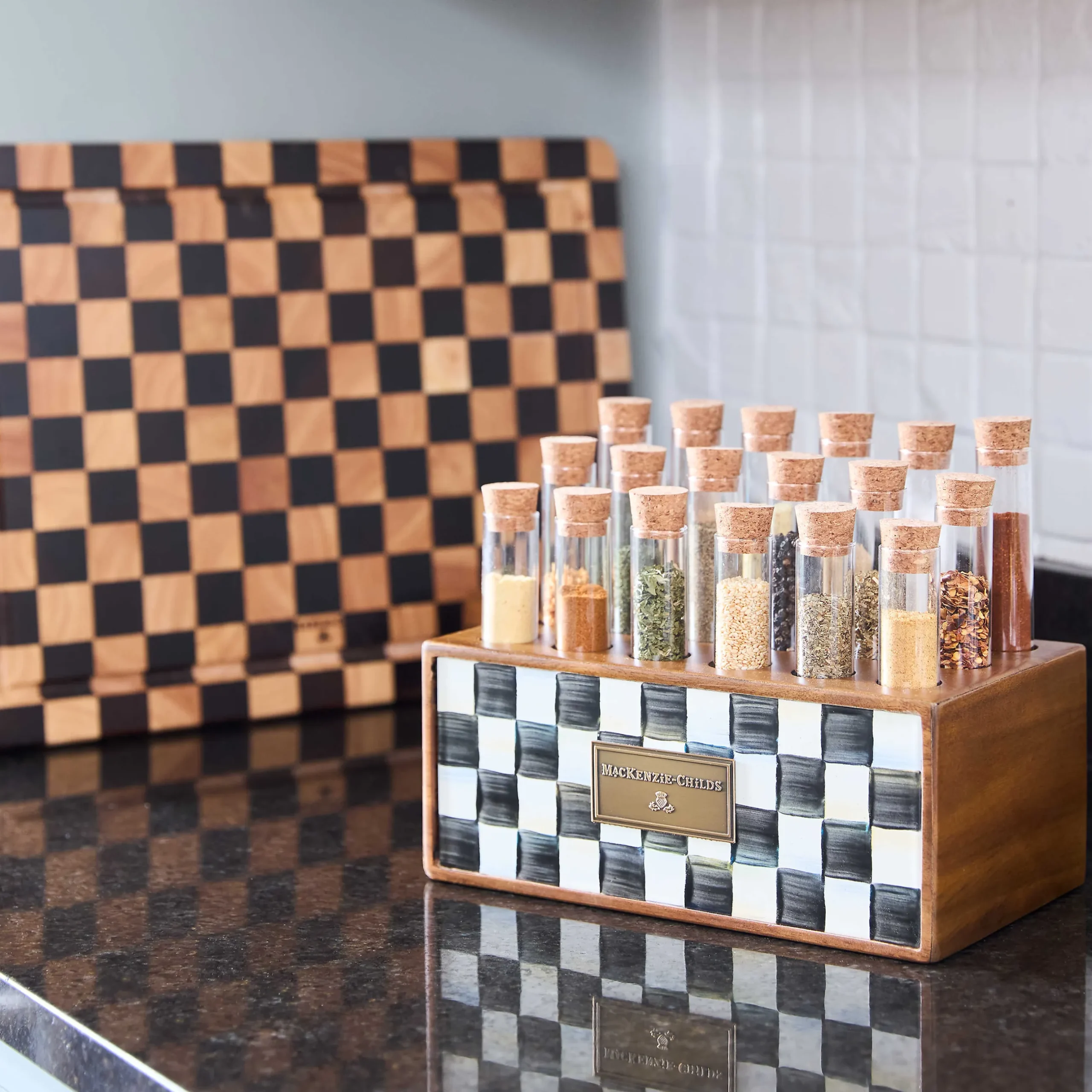 Clearance MacKenzie-Childs Courtly Check Spice Rack