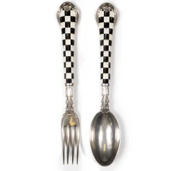Outlet MacKenzie-Childs Courtly Check Spoon & Fork
