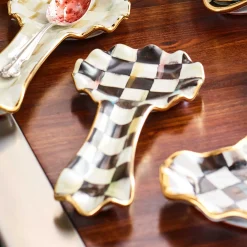 Clearance MacKenzie-Childs Courtly Check Spoon Rest