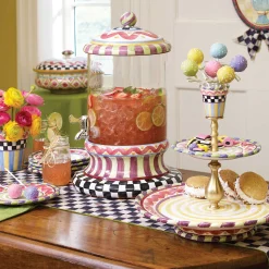 Discount MacKenzie-Childs Courtly Check & Stripe Table Runner