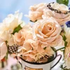 MacKenzie-Childs Courtly Check Summer Bouquet -Blush