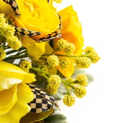 Sale MacKenzie-Childs Courtly Check Summer Bouquet - Yellow