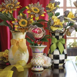 New MacKenzie-Childs Courtly Check Sunflower - Yellow