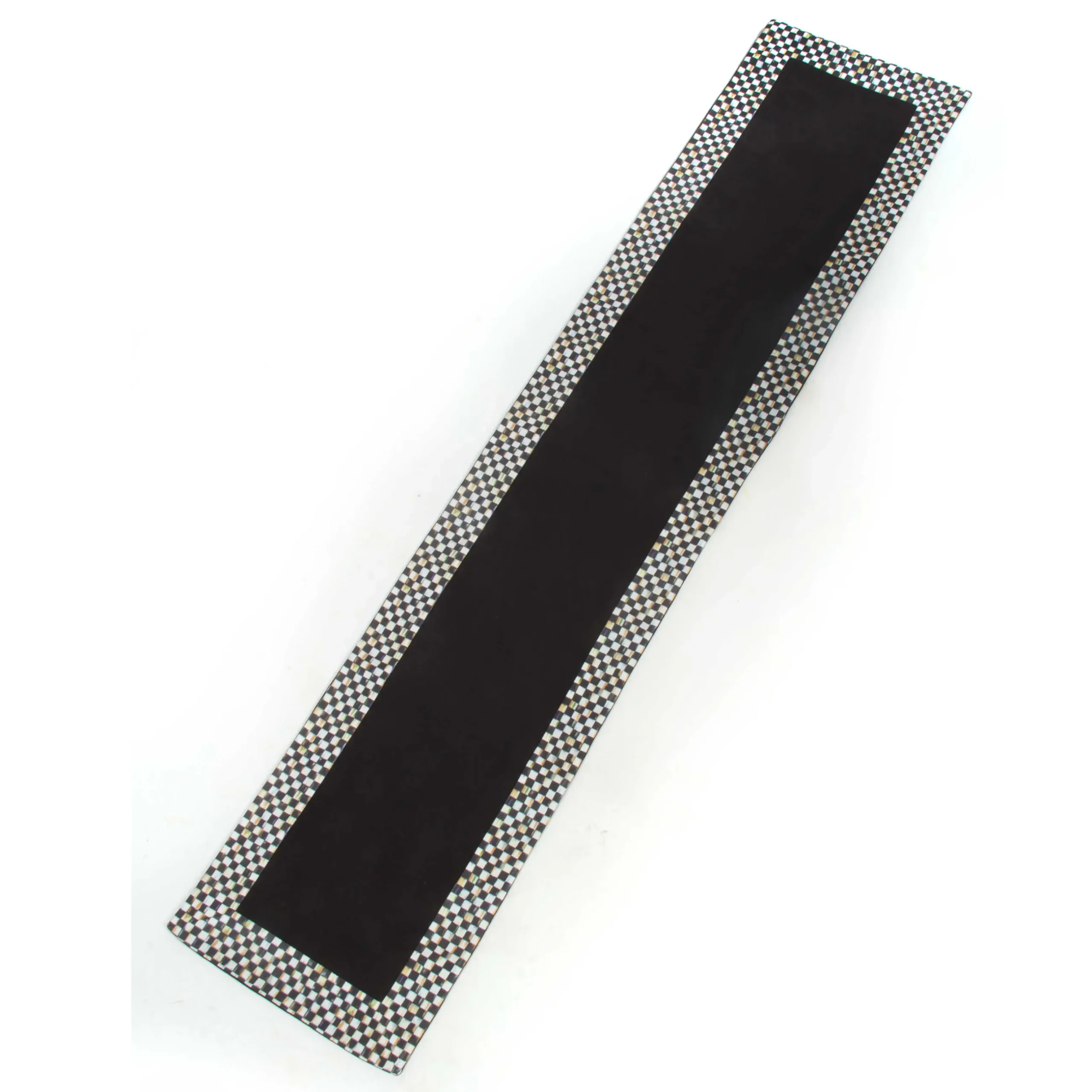 Hot MacKenzie-Childs Courtly Check Table Runner - Black