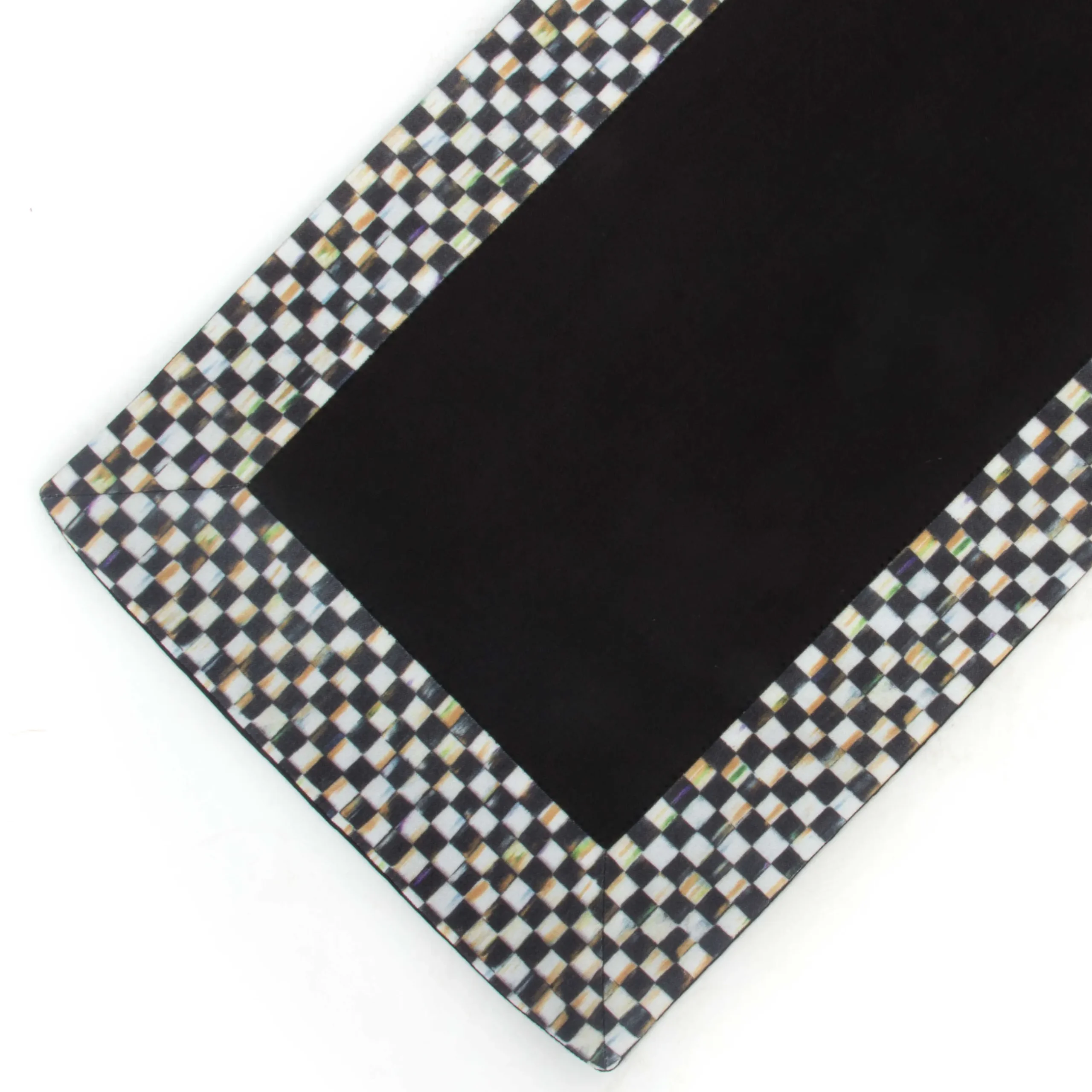 Hot MacKenzie-Childs Courtly Check Table Runner - Black