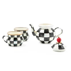 Clearance MacKenzie-Childs Courtly Check Tea Party Set