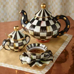 Sale MacKenzie-Childs Courtly Check Teapot