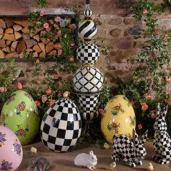 New MacKenzie-Childs Courtly Check Trophy Topiary