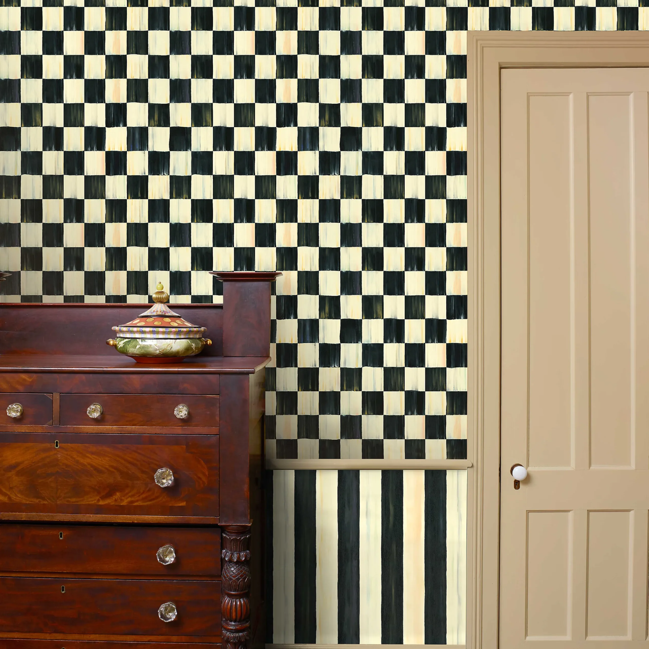 MacKenzie-Childs Courtly Check Wallpaper