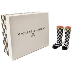 Sale MacKenzie-Childs Courtly Check Wellies Salt & Pepper Set
