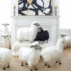 Best MacKenzie-Childs Courtly Check White Sheep - Large