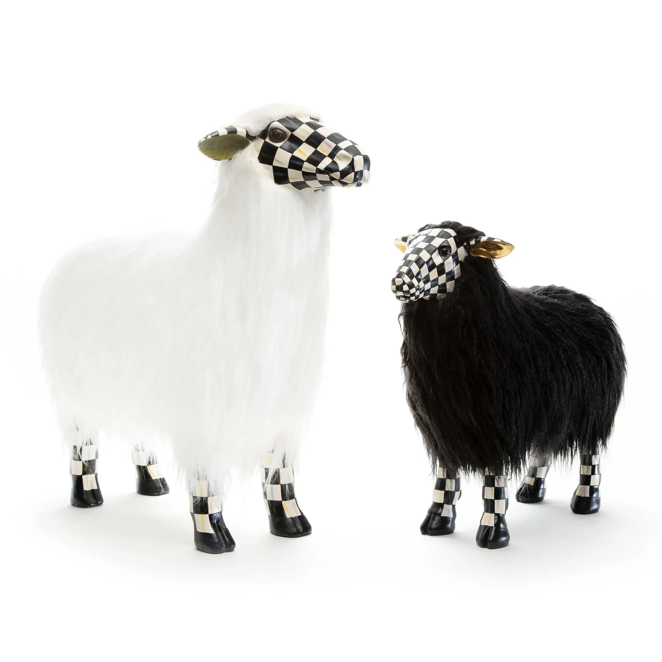 Best MacKenzie-Childs Courtly Check White Sheep - Large