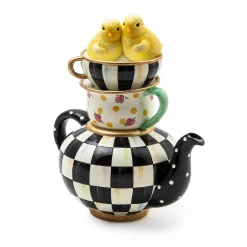 Discount MacKenzie-Childs Courtly Chickatee Teapot
