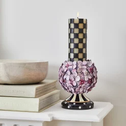 Online MacKenzie-Childs Courtly Cottage Hydrangea Pillar Candle Holder