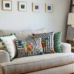 Discount MacKenzie-Childs Courtly Flower Market Pillow