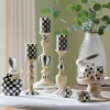 Sale MacKenzie-Childs Courtly Pillar Candle Holders - Set Of 3