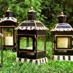 Online MacKenzie-Childs Courtly Stripe Candle Lantern - Large