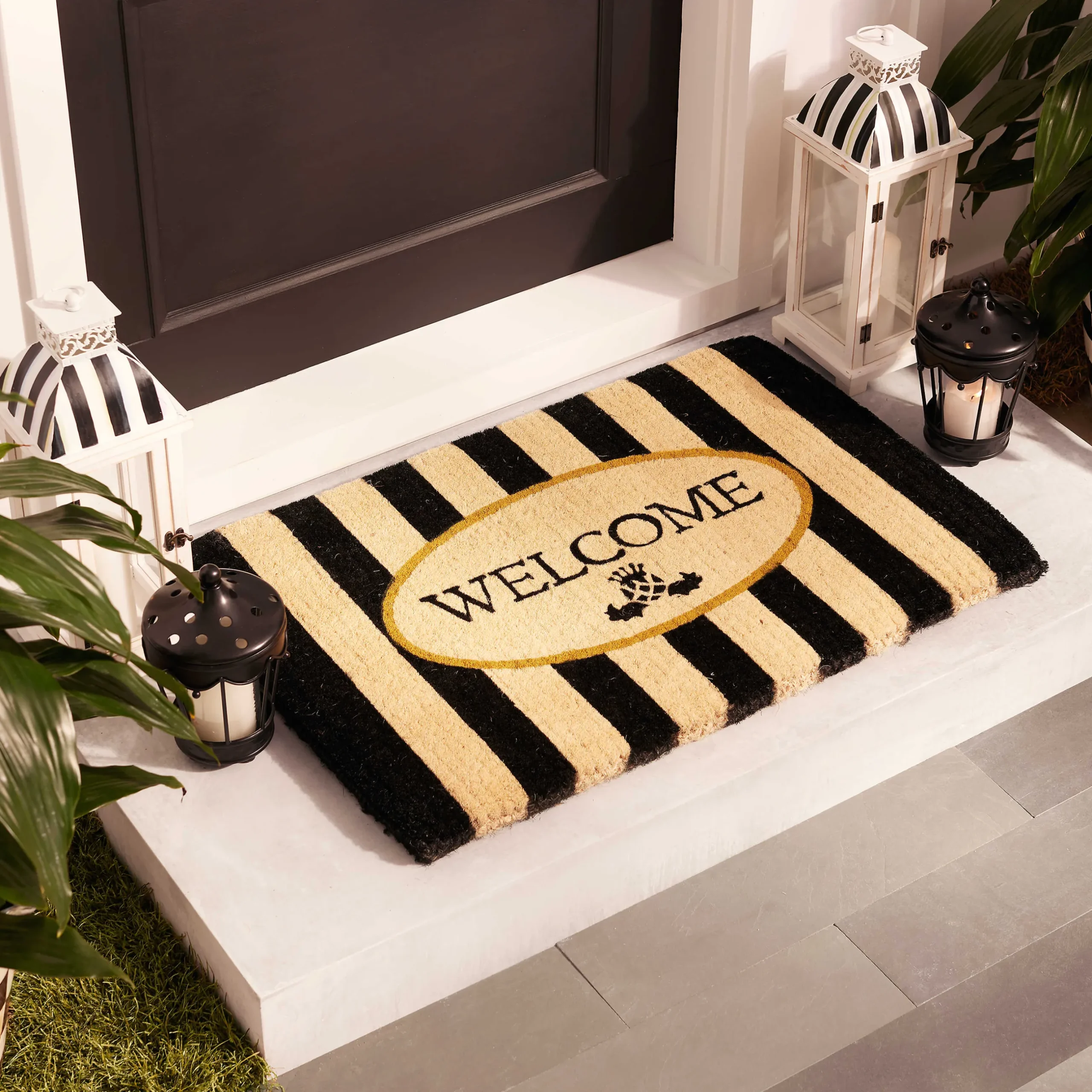 Clearance MacKenzie-Childs Courtly Stripe Lantern
