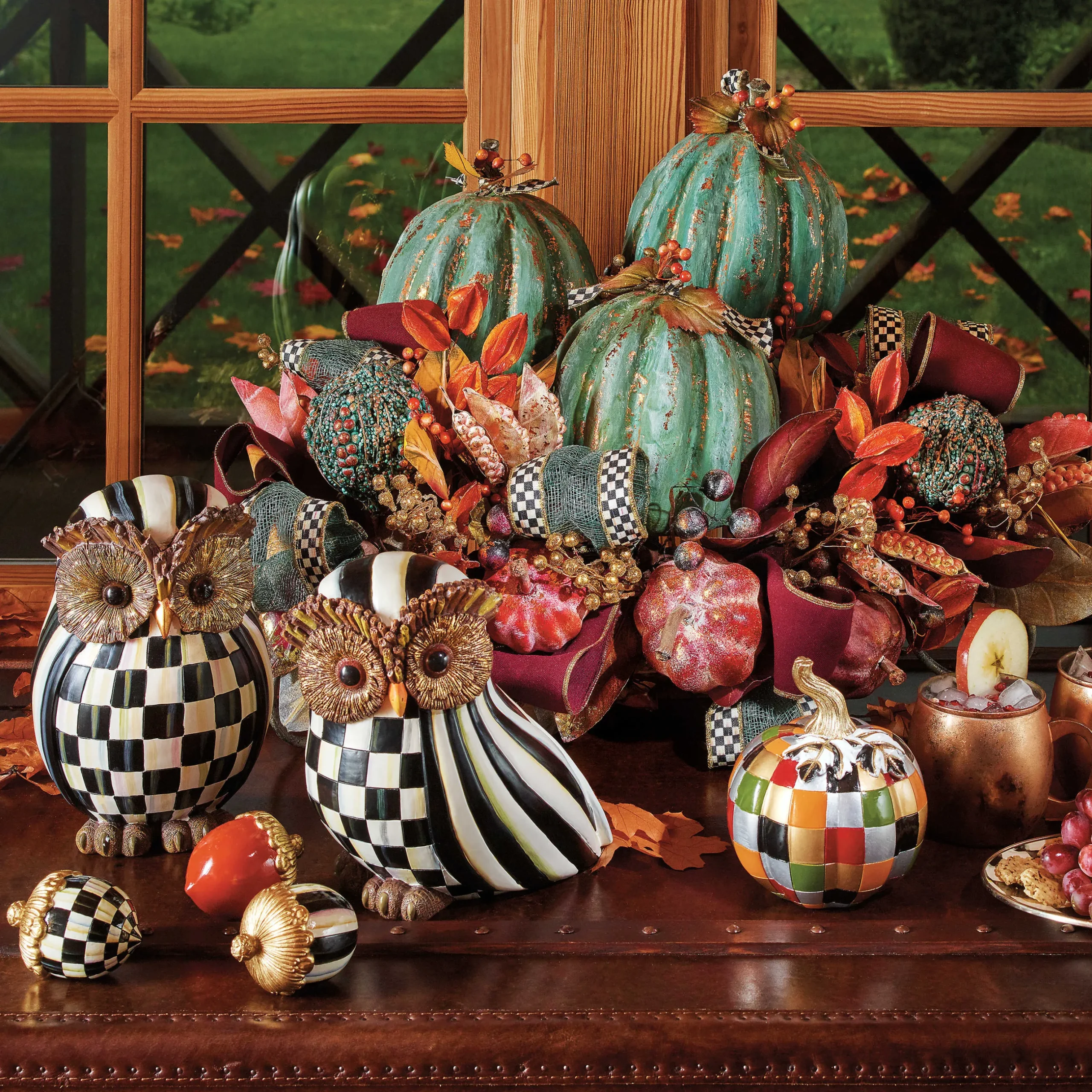 MacKenzie-Childs Courtly Stripe Owl