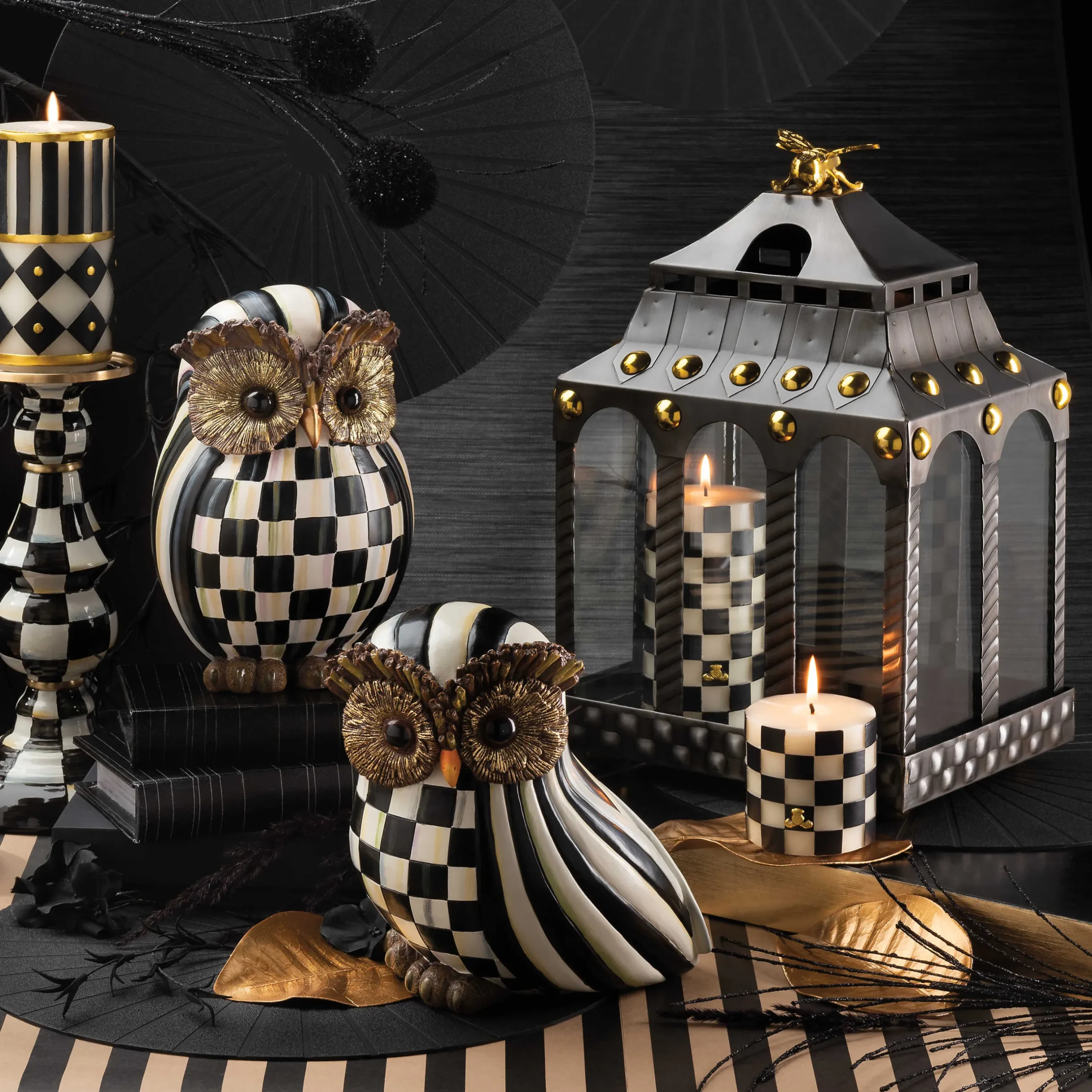 MacKenzie-Childs Courtly Stripe Owl