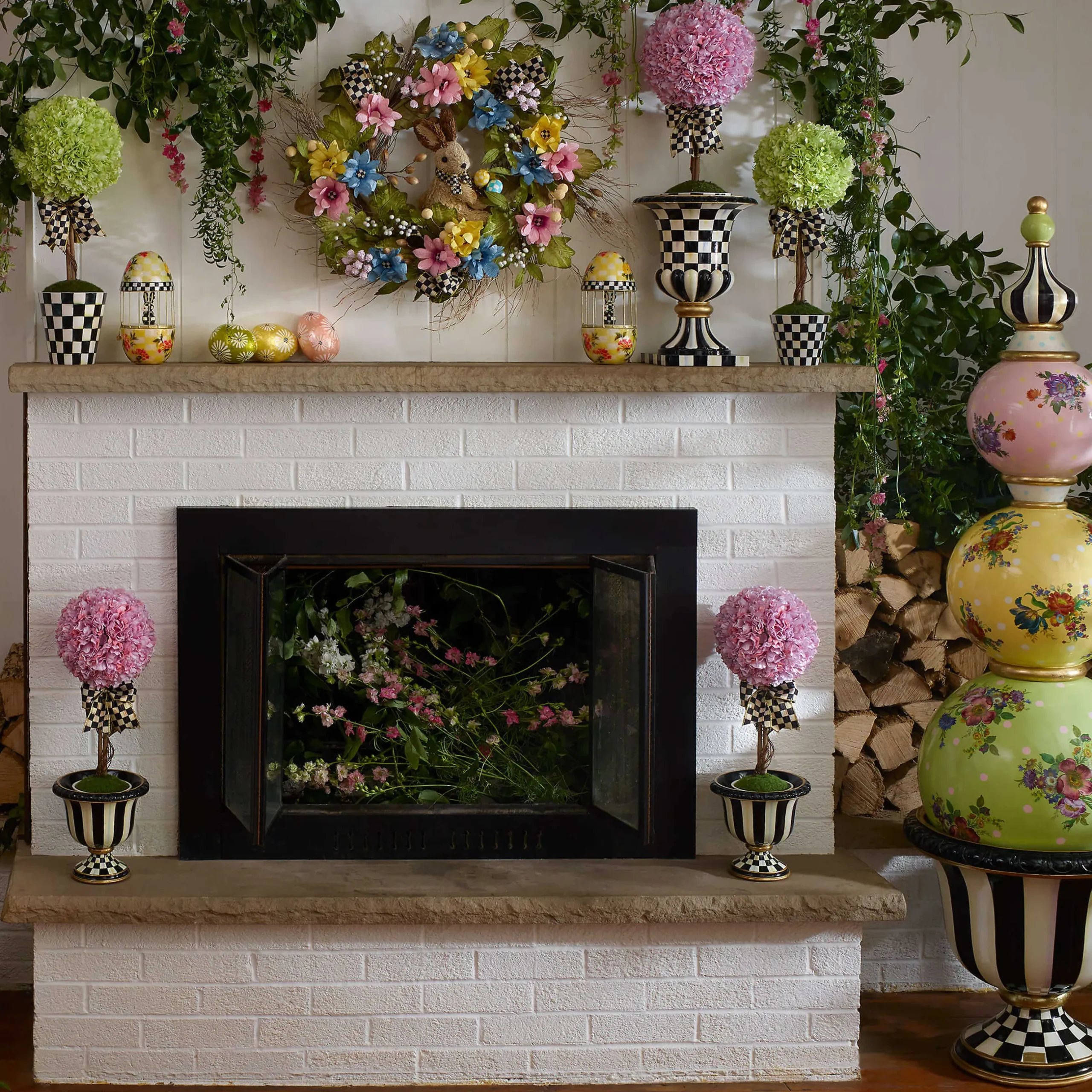 MacKenzie-Childs Courtly Stripe Urn