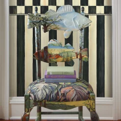 Best MacKenzie-Childs Courtly Stripe Wallpaper
