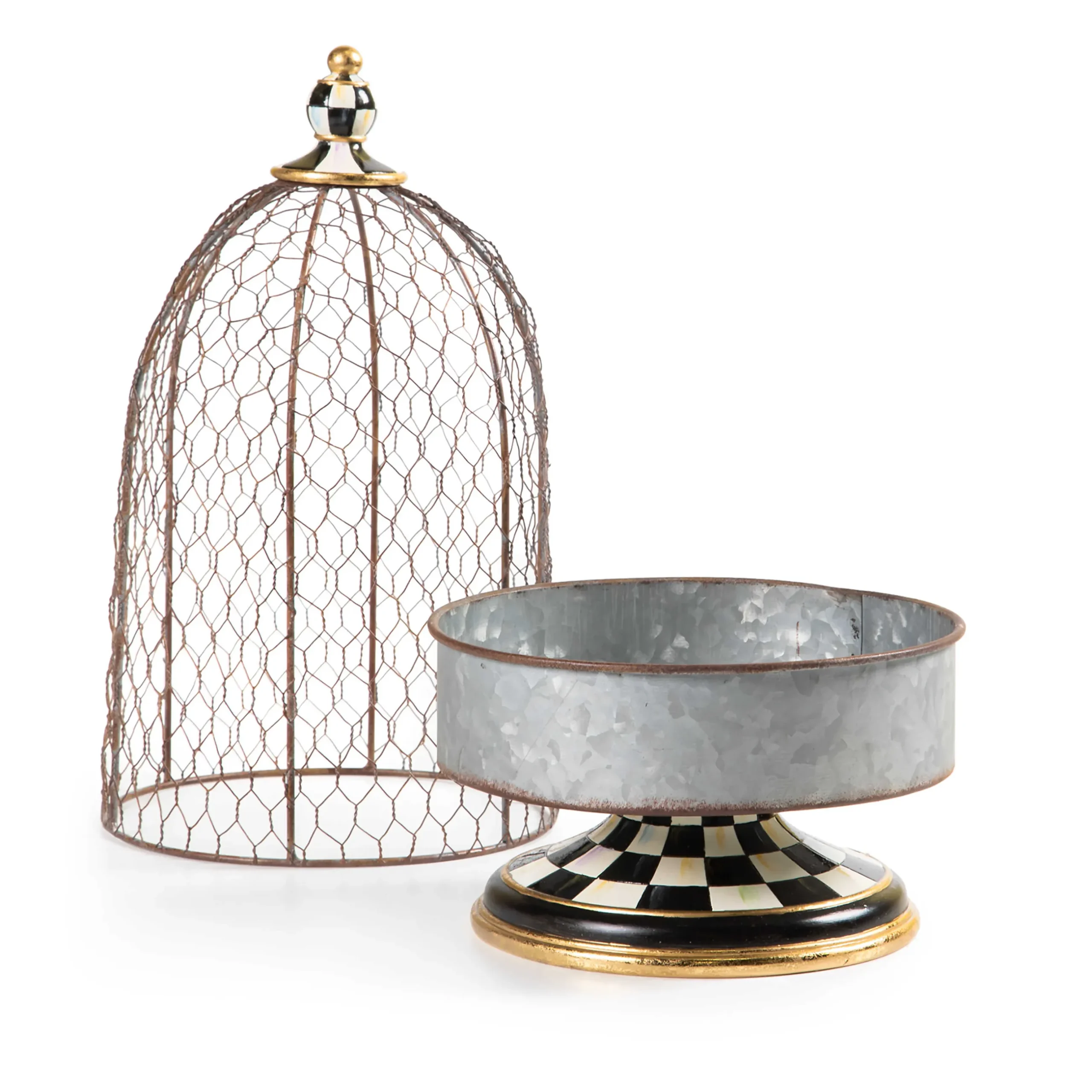 New MacKenzie-Childs Courtly Tin Cloche