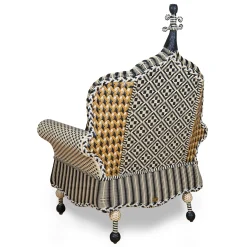 Best MacKenzie-Childs Courtyard Outdoor Wing Chair - Queen Bee