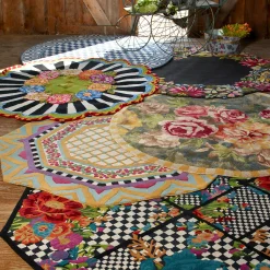 Clearance MacKenzie-Childs Cutting Garden Rug - 6' Round