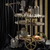 Outlet MacKenzie-Childs Dotography Bar Cart