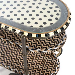 Outlet MacKenzie-Childs Dotography Bar Cart