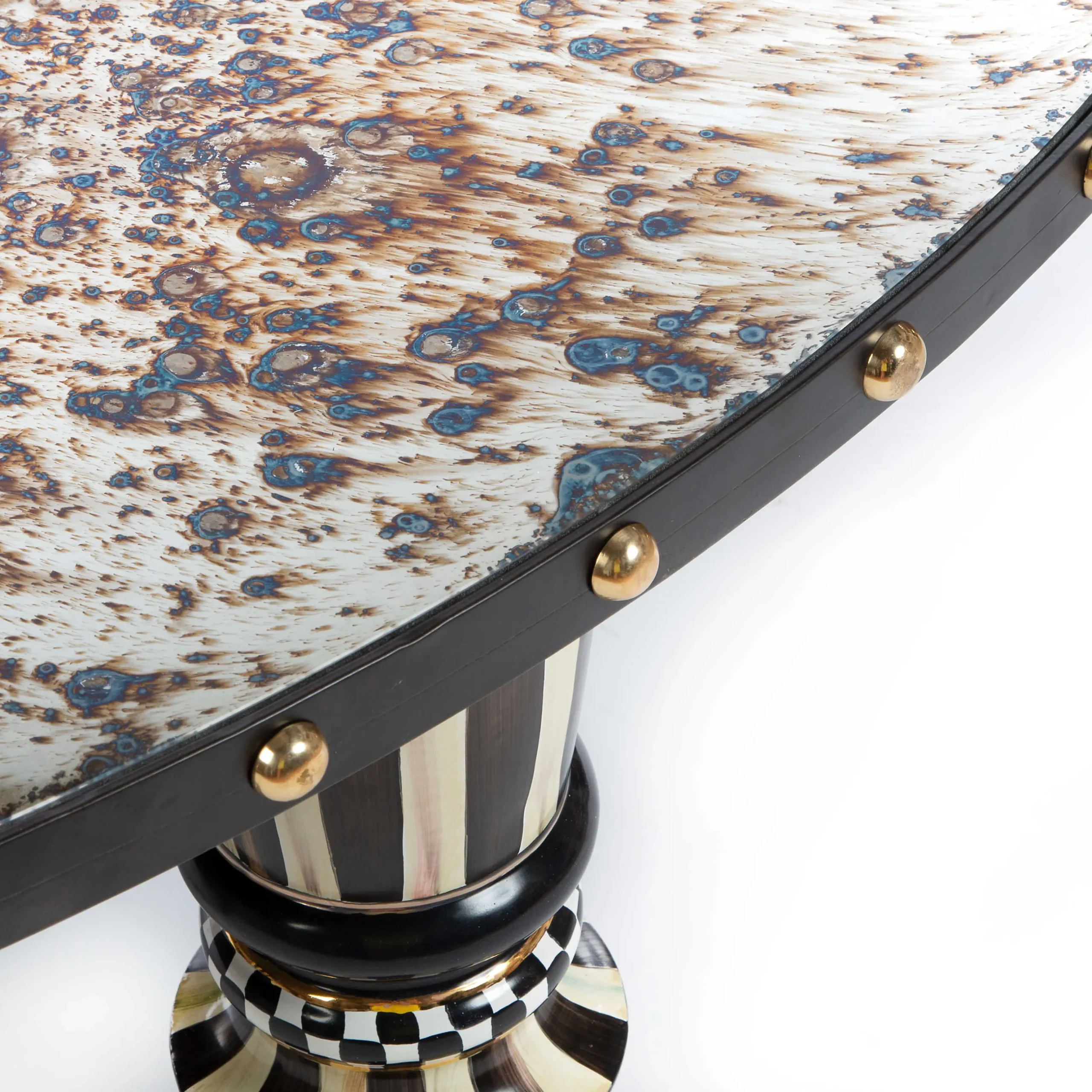 Clearance MacKenzie-Childs Dotography Coffee Table