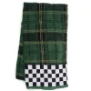 New MacKenzie-Childs Evergreen Plaid Bath Towel