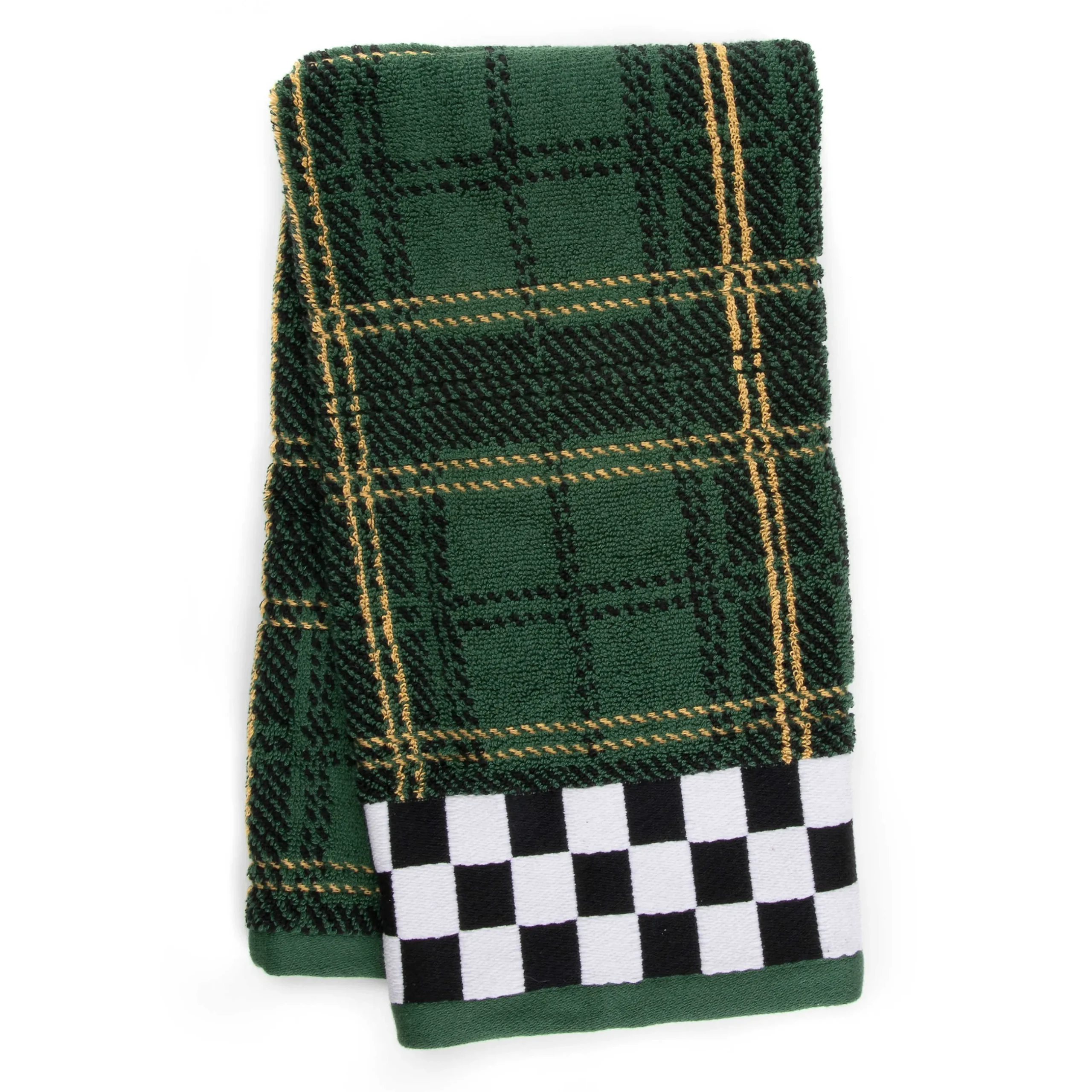 MacKenzie-Childs Evergreen Plaid Hand Towel