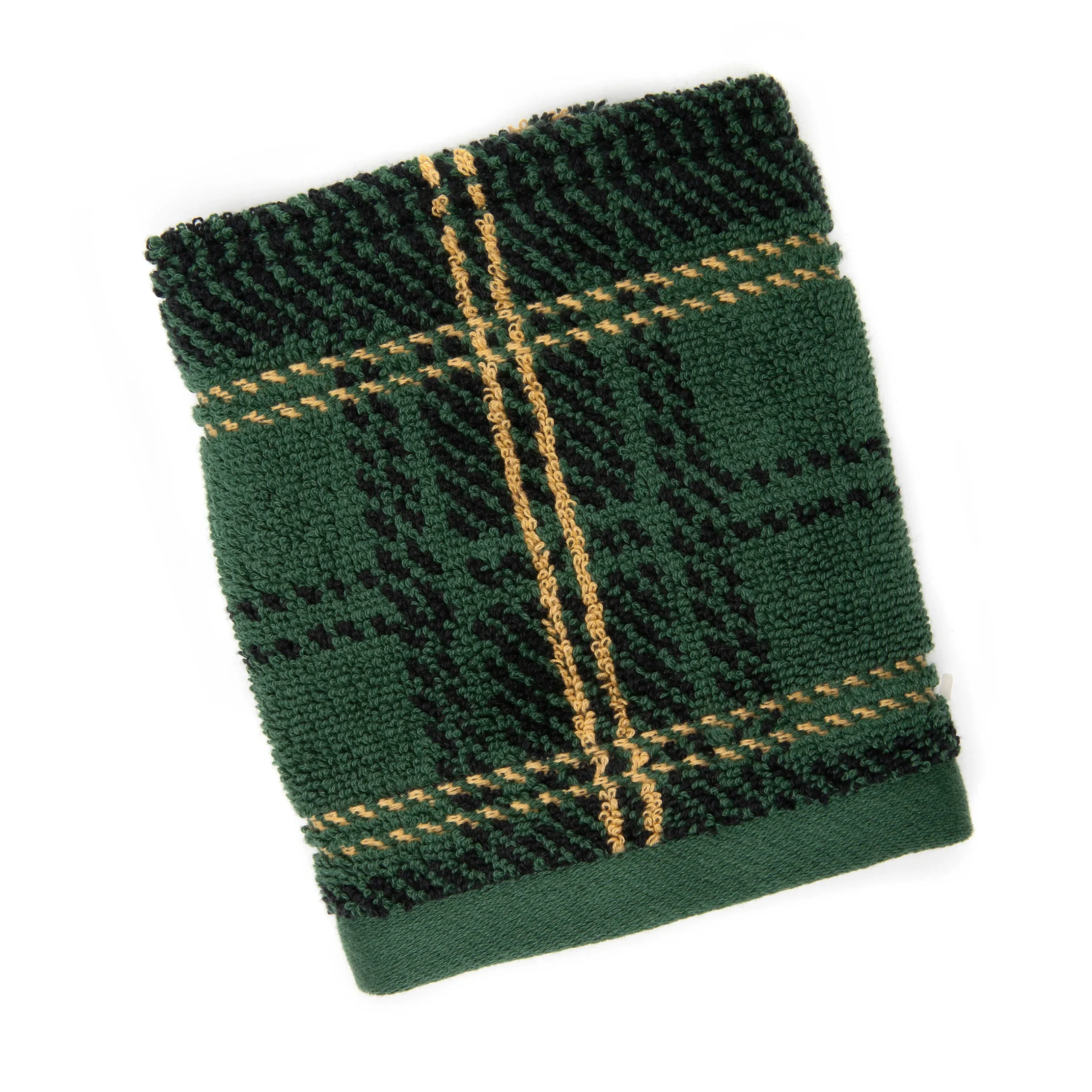 Online MacKenzie-Childs Evergreen Plaid Washcloth