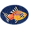 Clearance MacKenzie-Childs Fantasia Fish Bath Rug