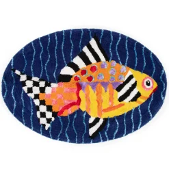 Clearance MacKenzie-Childs Fantasia Fish Bath Rug