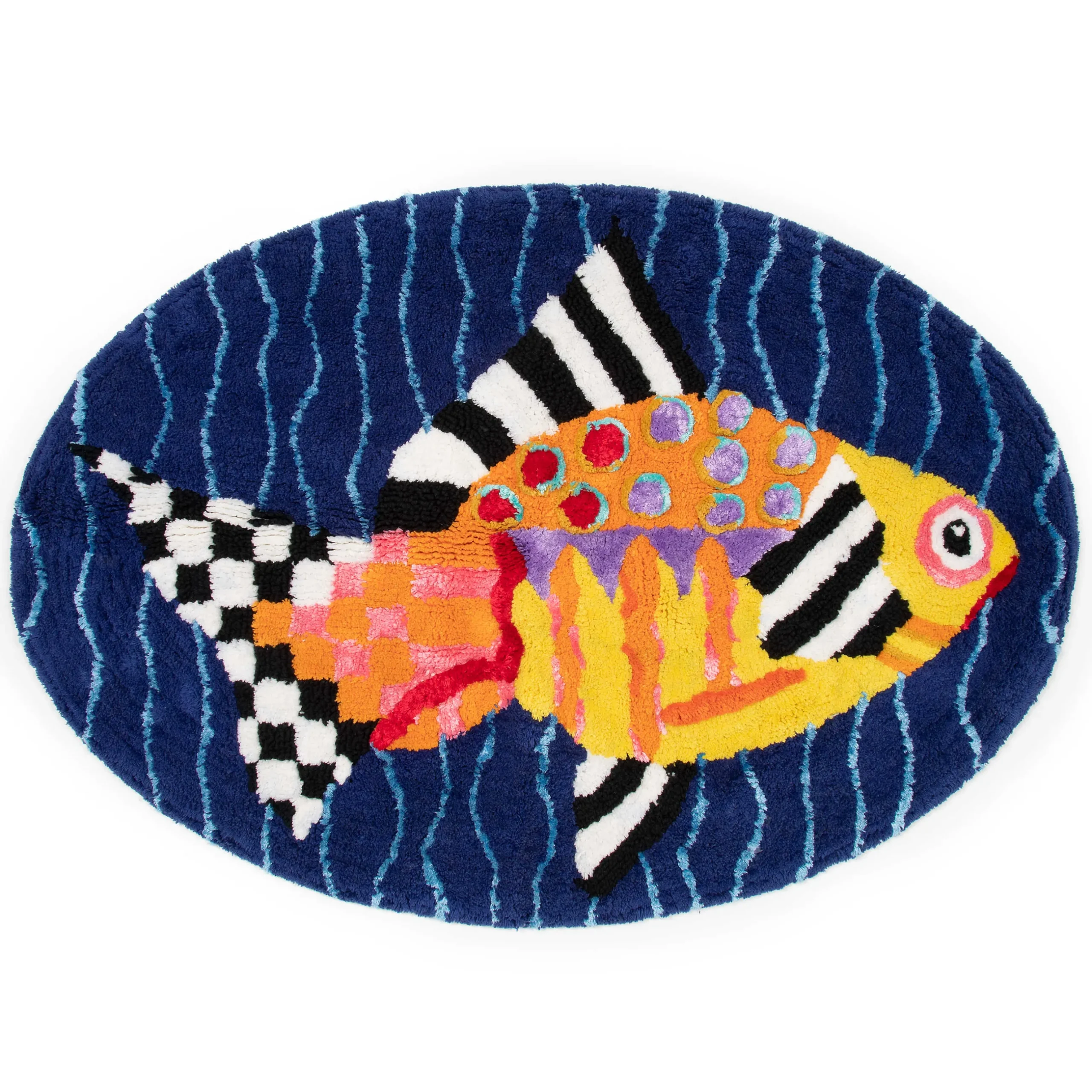 Clearance MacKenzie-Childs Fantasia Fish Bath Rug