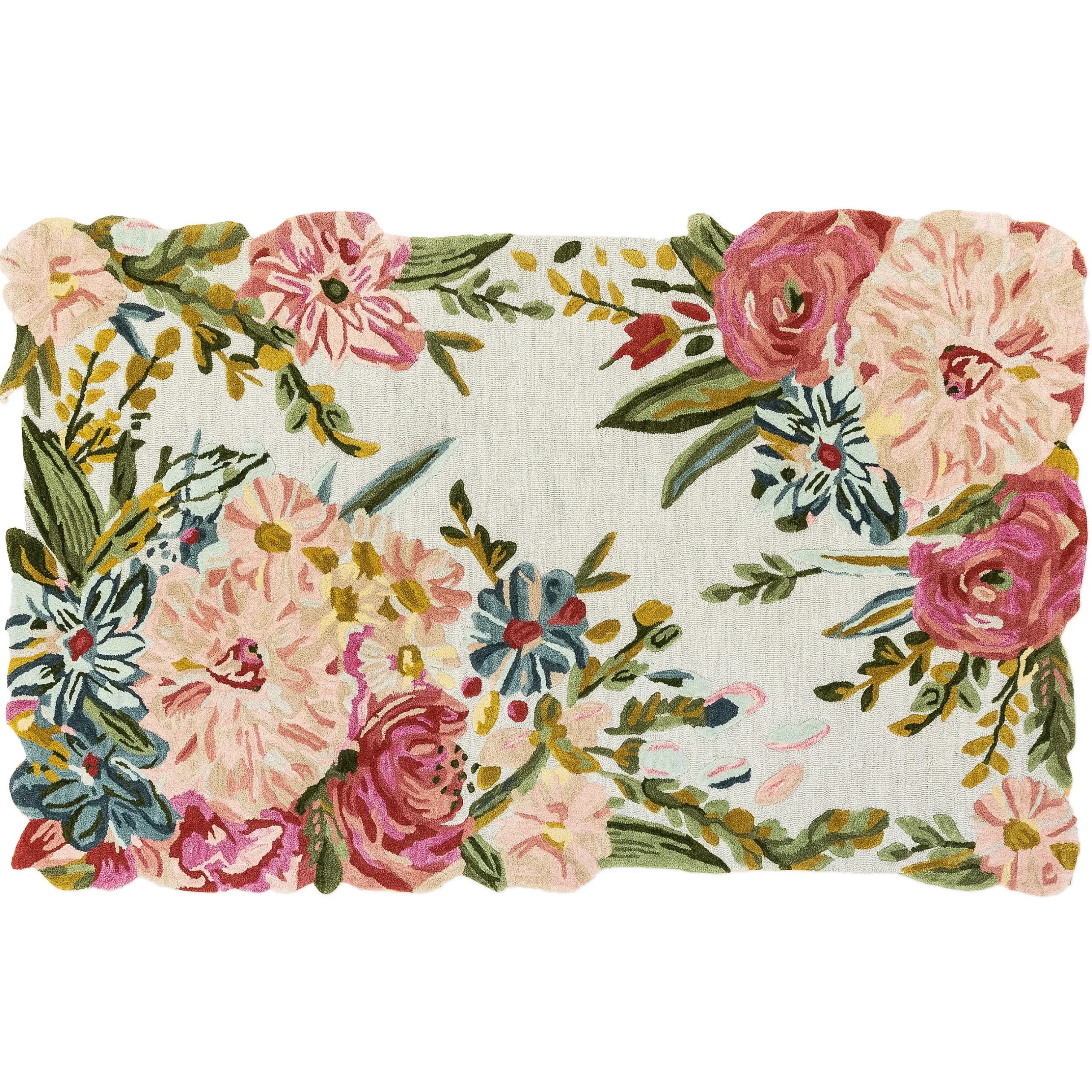 Clearance MacKenzie-Childs Flower Garden Rug - 5' X 8'