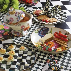 Best MacKenzie-Childs Flower Market Abundant Bowl - White