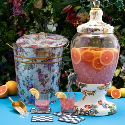 Hot MacKenzie-Childs Flower Market Beverage Hostess