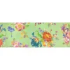 Outlet MacKenzie-Childs Flower Market Blooms Floor Mat - Green - 2'6" X 8' Runner