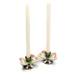 Best MacKenzie-Childs Flower Market Butterfly Candle Holders - Set Of 2