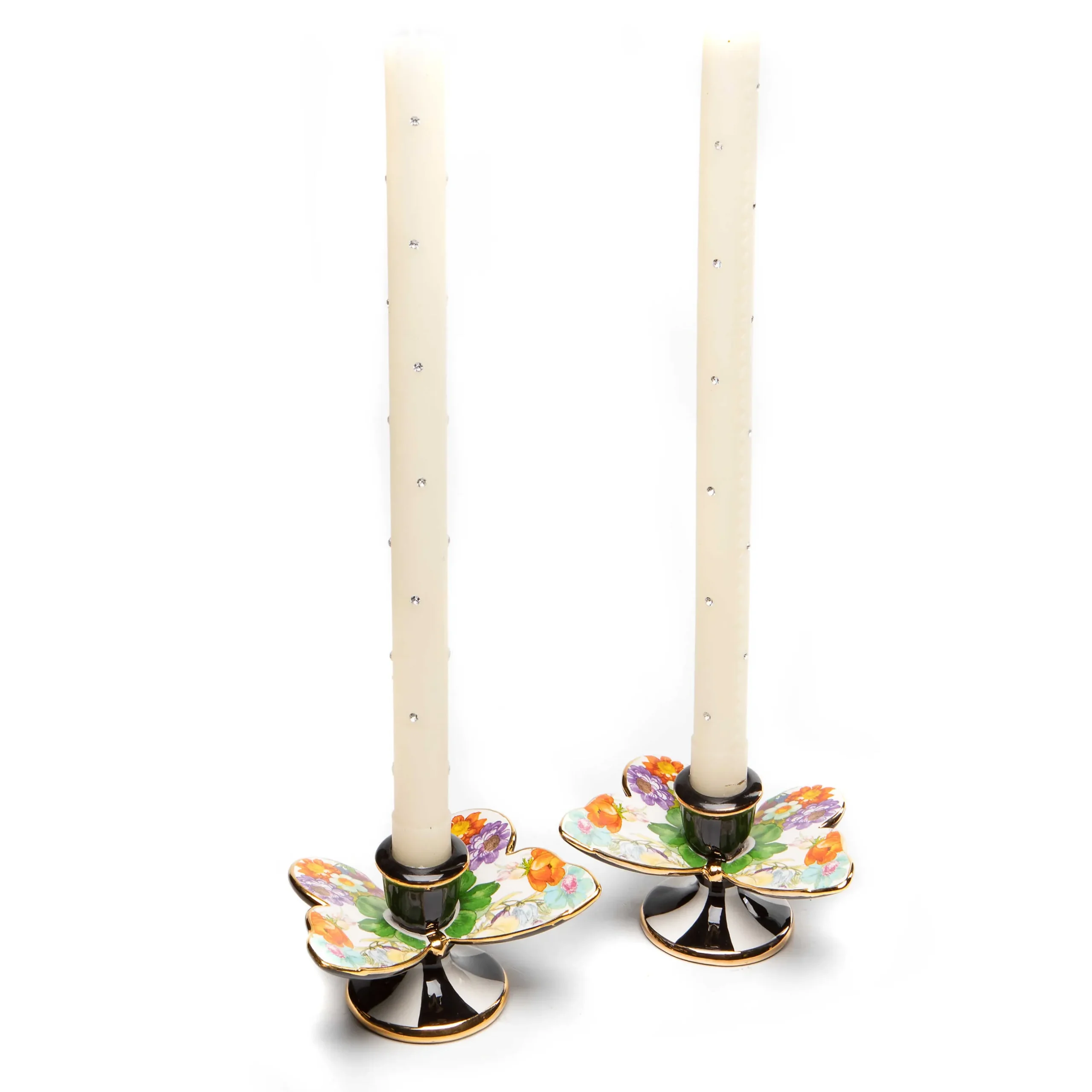 Best MacKenzie-Childs Flower Market Butterfly Candle Holders - Set Of 2